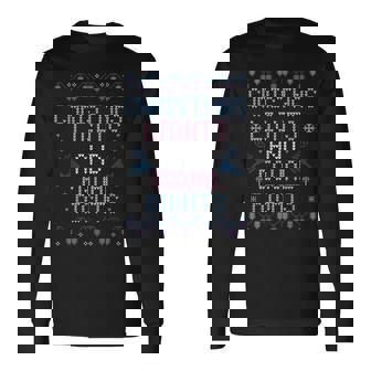 Christmas Lights And Equal Rights Ugly Christmas Long Sleeve T-Shirt | Mazezy