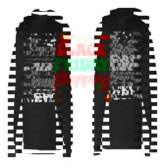 Christmas Shopping Family Friday Shopping Crew Long Sleeve T-Shirt | Mazezy