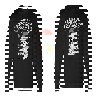 Christmas Spirit Halloween Ghost Long Sleeve T-Shirt | Seseable FR