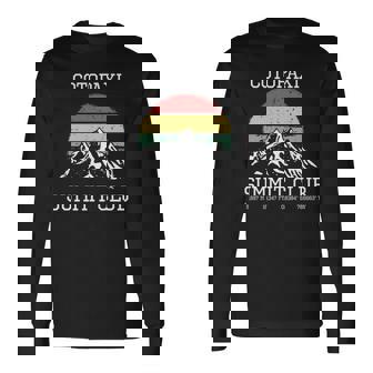 I Climbed Cotopaxiummit Club ハイキング エクアドルハイキング 長袖tシャツ 長袖Tシャツ - Kawaiitshirt