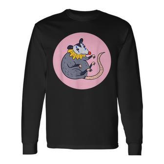 Clowncore Weirdcore Alt Fashion Clown Just Clowning Around Long Sleeve T-Shirt | Seseable UK