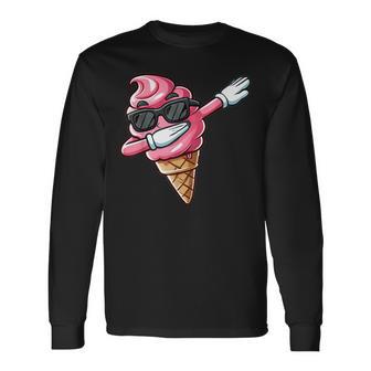 Con Motivo Gelato Alla Moda Nero Manica Corta Estate Cartone Animato Maglietta a maniche lunghe - Novitaregali