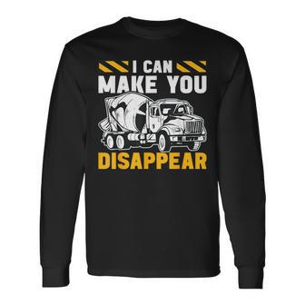 Concrete Finisher Concrete Construction Work Small Long Sleeve T-Shirt - Thegiftio UK