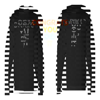 Congrats You Did It 卒業 結婚 おめでとう 長袖Tシャツ - Kawaiitshirt