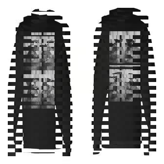 Cool Capybara With Sunglasses PhotoBooth Rodent Animal Long Sleeve T-Shirt | Mazezy