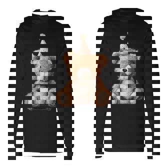 Cool Celebration Teddy Bear Costume Long Sleeve T-Shirt - Thegiftio