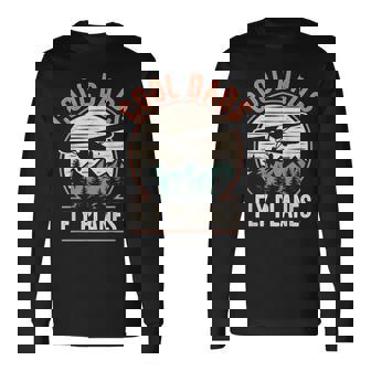 Cool Dads Fly Planes Pilot Dad Father's Day Aviation Long Sleeve T-Shirt | Seseable UK