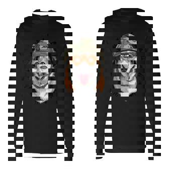 Corgi Army Dog Outfit For Veterans Military Lovers And Long Sleeve T-Shirt | Mazezy