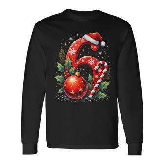 Couple Pajamas Christmas Matching 6 7 Six Seven Meme Long Sleeve T-Shirt - Thegiftio UK