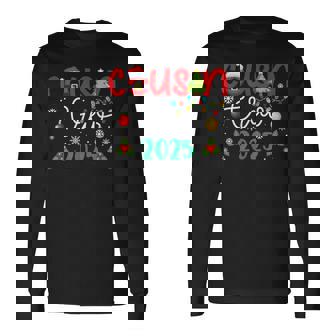 Cousin Crew 2025 Christmas Xmas Holiday Matching Family Long Sleeve T-Shirt - Thegiftio