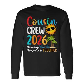 Cousin Crew 2026 Summer Vacation Beach Family Trips Matching Long Sleeve T-Shirt - Thegiftio