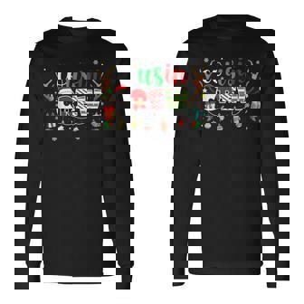 Cousin Crew Family Christmas 2025 Matching Xmas Squad Santa Long Sleeve T-Shirt - Thegiftio