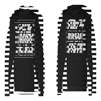 Crazy Handsome アジアンファニーtシャツ 長袖Tシャツ - Kawaiitshirt