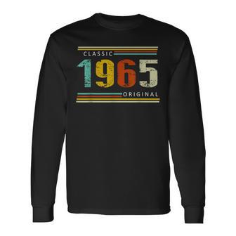 Cumpleaños Classic Of 1965 Original Retrointage Camiseta de manga larga - Regaloses