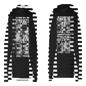 Cute Foxes With Sunglasses Cool Fox Animal Photo Booth Long Sleeve T-Shirt - Monsterry