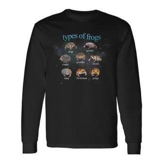 Cute Rain Frog Animal Lover Meme Type Chart Long Sleeve T-Shirt - Thegiftio UK