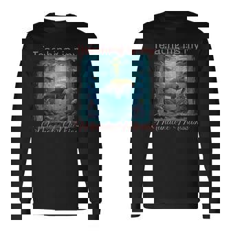 Cute Ocean Marine Biology Manatee Sea Teacher Appreciation Long Sleeve T-Shirt | Mazezy