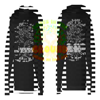 Cute Roots In The Ground Where My Fam At Family Reunion Tree Long Sleeve T-Shirt | Seseable CA