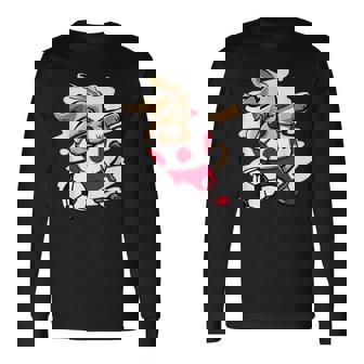 Dabbing Dog Japan サッカーファン ジャージ 日本国旗 フットボール 長袖Tシャツ - Kawaiitshirt