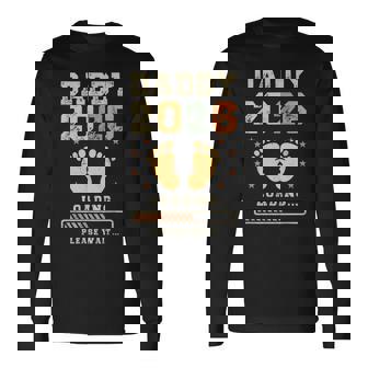 Daddy 2026 Loading Baby Announcement Expecting Dad To Be Long Sleeve T-Shirt - Thegiftio