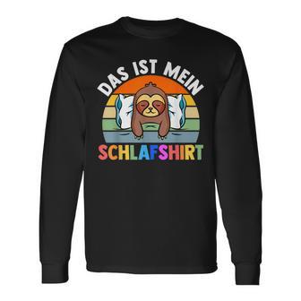 Das Ist Meinchlafhemd Nachthemd Faultier Langarmshirts - Geschenkecke