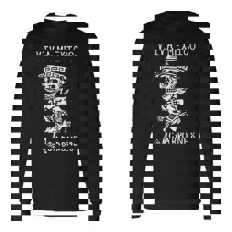 Day Of The Deadiva メキシコ カブロン シュガースカル スケルトン 長袖tシャツ 長袖Tシャツ - Kawaiitshirt