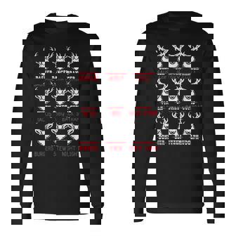 Deer Hunting Hunter Of All Santa's Reindeer Long Sleeve T-Shirt - Thegiftio