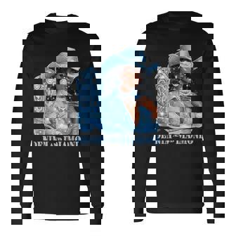 Denim And Diamonds Western Cowgirl Country Rodeo Long Sleeve T-Shirt | Mazezy