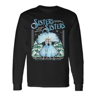 Devoted Sisters White Xmas Merry Christmas Snowflake Holiday Long Sleeve T-Shirt - Thegiftio UK