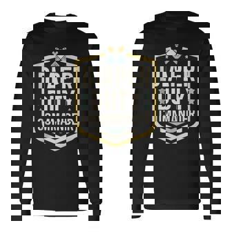 Diaper Duty Commander New Expecting Dad Hospital Tank Top Long Sleeve T-Shirt | Mazezy