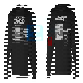 Divertida Con Disquete Usb Para Computadora Nerd Camiseta de manga larga - Regaloses