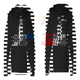 Divertida De Golf Donald Trump 2024 Paraeguidores De Trump Camiseta de manga larga - Regaloses