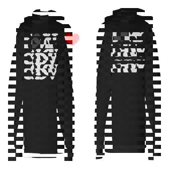 Dog I Love My Chow Chow Chow 長袖Tシャツ - Kawaiitshirt