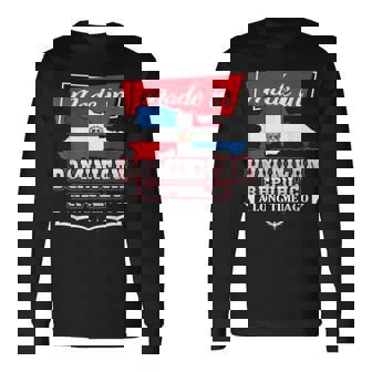 Dominican Republic Long Ago Country Flag Dr Native 長袖Tシャツ - Kawaiitshirt