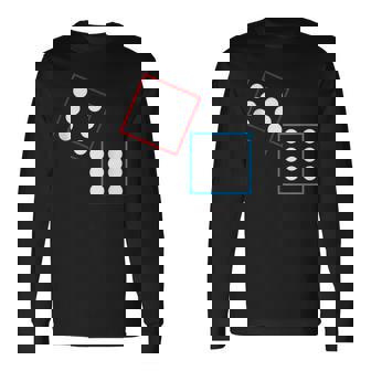 Domino Six Seven Meme 67 Dominos Math Lover Style Tank Top Long Sleeve T-Shirt | Mazezy