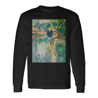 Donald Trump Impresionismo Arte Movimiento Retrato Camiseta de manga larga - Regaloses
