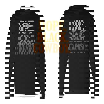 Dope Cowboy Bold Western African American Pride Tank Top Long Sleeve T-Shirt | Mazezy