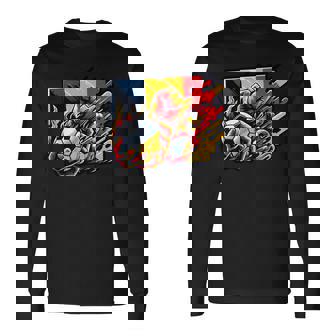 Drapeau Belge Rétrointage Patriotique Belge Fan De La Belgique T-shirt à manches longues - Cadeauxyz