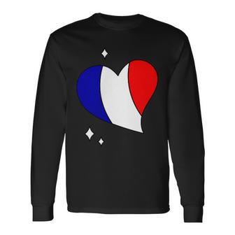 Drapeau France Bleu Blanc Rouge 14 Juillet Fierté Française T-shirt à manches longues - Cadeauxyz