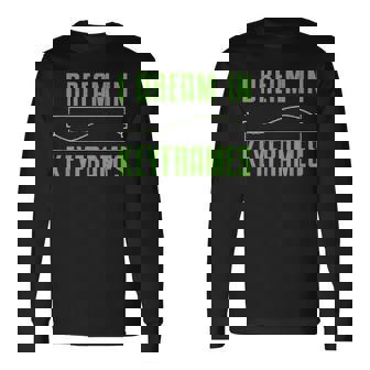 I Dream In Keyframes おもしろモーショングラフィックデザイナー アニメーター 長袖Tシャツ - Kawaiitshirt