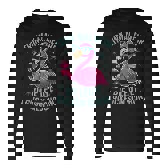 Drink More People Are Already Watching Flamingo Long Sleeve T-Shirt | Mazezy