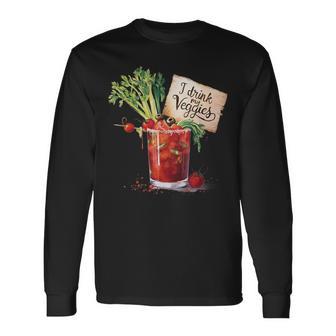 I Drink My Veggies Long Sleeve T-Shirt - Thegiftio UK