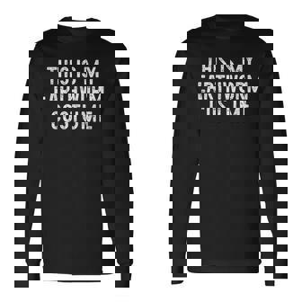 This Is My Earthworm Costume Halloween Simple Kid Earth-Worm Long Sleeve T-Shirt | Mazezy