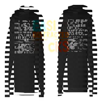 Easily Distracted By Rocks Paleontologist Geologist Long Sleeve T-Shirt | Mazezy