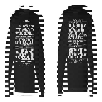 Easy Distracted By Mead 長袖tシャツ 長袖Tシャツ - Kawaiitshirt