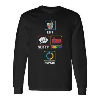 Eat Sleep Dandy Repeat Long Sleeve T-Shirt - Thegiftio UK