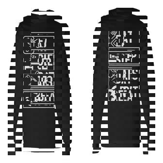 Eat Sleep Darts Repeat For Dart Players Long Sleeve T-Shirt | Mazezy