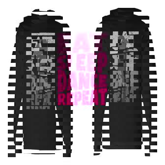 Eatleep Dance リピートダンサー メンズ レディース ダンサー ラブダンス 長袖Tシャツ - Kawaiitshirt