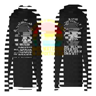 Education Is Important But Bird Watching Is Importer Long Sleeve T-Shirt | Mazezy