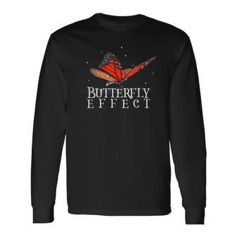 Effet Papillon Théorie Du Chaos Papillon T-shirt à manches longues - Cadeauxyz